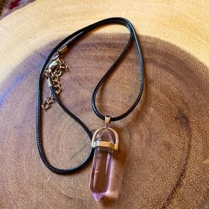 Pink Silver Plated Necklace